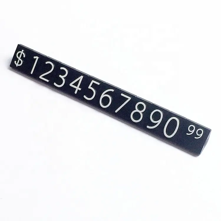 เครื่องประดับราคาหมวดหมู่เยน Dollar GBP ยูโรสกุลเงินราคาแถบพลาสติกดิจิตอลจอแสดงผลตัวเลขราคาก้อนสำหรับนาฬิกาเครื่องประดับ Shop