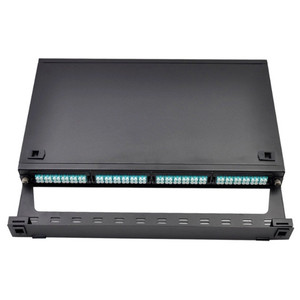 Panel de conexiones de fibra óptica de 19 pulgadas de alta densidad, 1U, 96 núcleos, caja de terminales, montaje en rack, distribución de fibra, red FTTH - Product Image 2