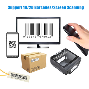 Escáner de código de barras de escritorio de matriz de datos PDF417, lector de código Qr omnidireccional 2D, escaneo automático de alto rendimiento, 2017
