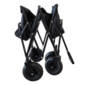 Multi-function 4 Wheel Portable Sports Double Decker Radio <strong>Red</strong> Flyer 3 in 1 <strong>Rolling</strong> Grocery <strong>Cart</strong> Folding Fold Wagon with Canopy - Product Image 5