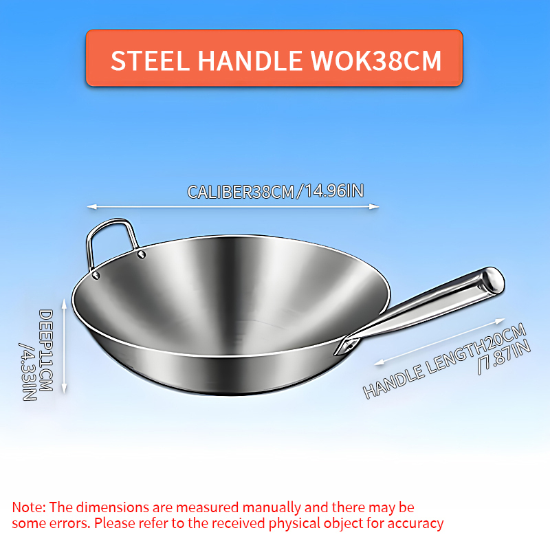 Steel handle -38cm
