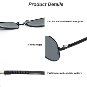 YC 2025 unisex phân cực Kính mát cao cấp cổ điển thời trang vuông Pilot hàng không Shades xu hướng kim loại tac cho nam giới phụ nữ - Product Image 6