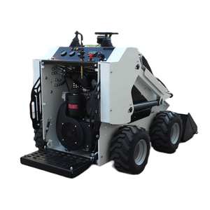 400Kg <strong>Loading</strong> Weight 4x4 Wheel <strong>Skid</strong> Steer Loader <strong>With</strong> Multi-function Attachments for Sale - Product Image 4