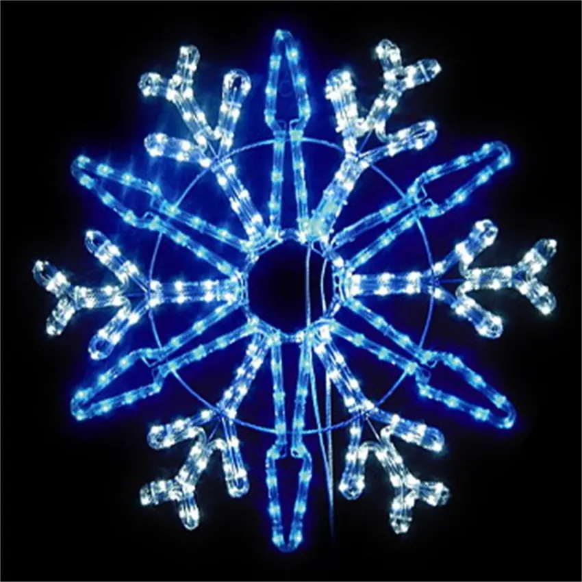 100*100cm 2D motivo a fiocco di neve luce per la decorazione invernale per esterni