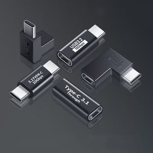USB C 3.2至USB C 3.1 90度直角充电适配器10gbps数据手机u盘母对公插头适配器 - Product Image 2