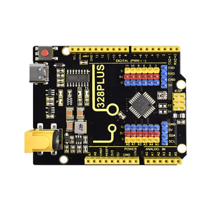 Placa DE DESARROLLO KEYESTUDIO 328 PLUS para Arduino para U NO R3 Kit electrónico Kit de componentes electrónicos Diy