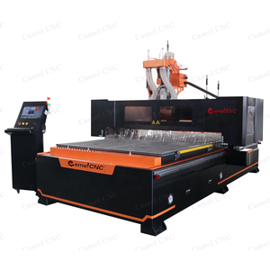 L-form 5+4 Überzug bohrung ATC cnc-fräse holz industrielle herstellung cnc-bearbeitungsmaschine mit großer maserung über das maschinenportal und sicherheitsvorhang - Product Image 1