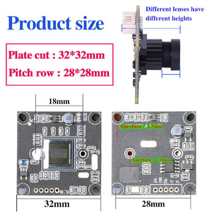 32mm 1080P AR0230 USB Android H.264 industriale modulo fotocamera senza distorsioni 95 ° Mini PCBA senza ritardo per i dispositivi Android - Product Image 4