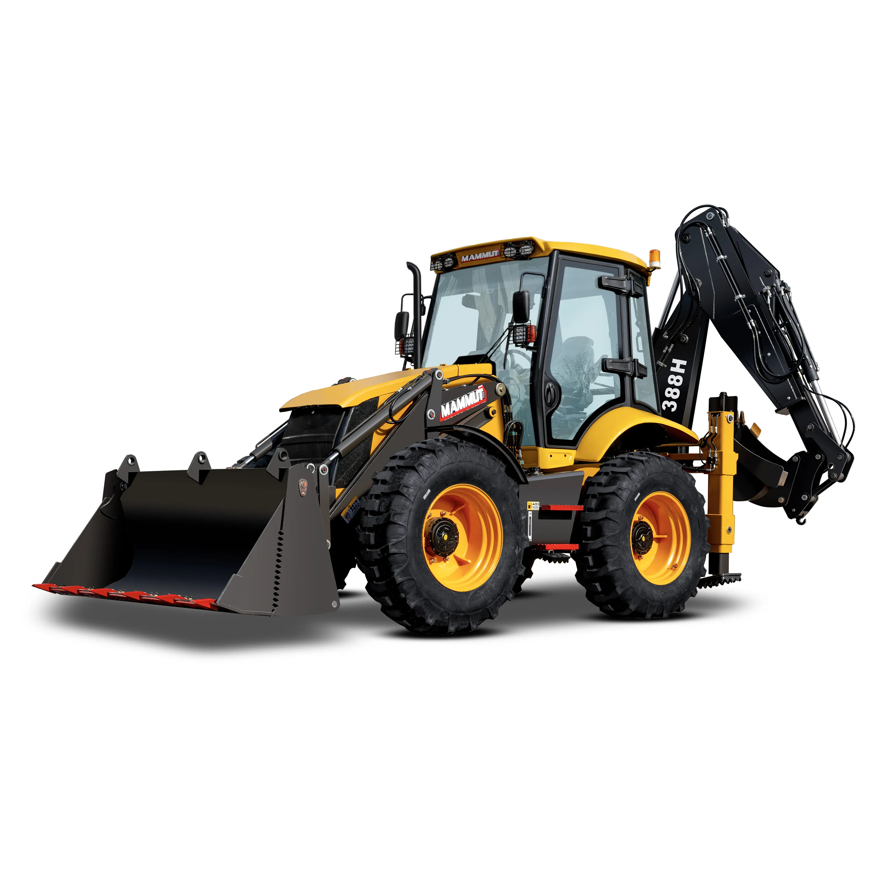 Baggertraktor 338H vom Hersteller direktverkauf 4x4 50ps kompakter Traktor mit lader und Bagger mini