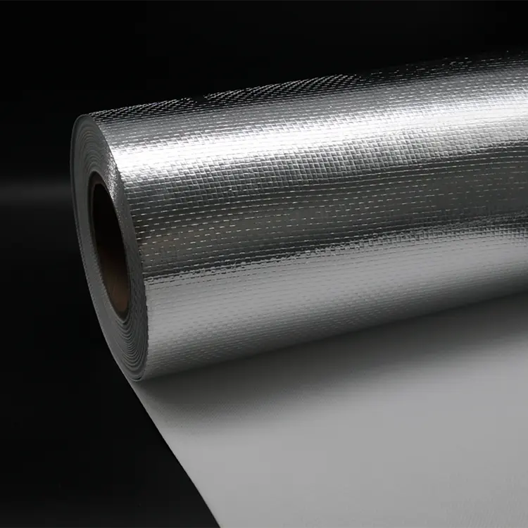Aluminum Foil poly pe laminated aluminum foil with woven fabric for bitumen