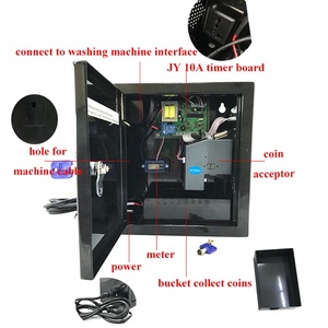 JY-926 sikke alıcı seçici desteği ile 6 çeşit sikke JY 10A sikke zamanlayıcı kutusu çamaşır makinesi için - Product Image 4