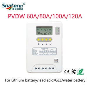 60A 80A 100A 120A LCD-und Dual-USB-Solar-PV-Regler 12V-24V-36V-<span class=keywords><strong>48V</strong></span> AUTO Solar laderegler Solar-PV-Batterie ladegerät