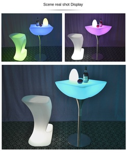 Hot Bán <span class=keywords><strong>Led</strong></span> chiếu sáng Bar bảng và ghế Set Glowing nhựa đồ nội thất cho Câu lạc bộ đêm nhà hàng sự kiện - Product Image 3