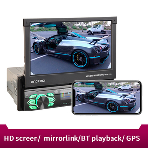 Estéreo portátil para coche Android Single Din 7 pulgadas Flip Out pantalla táctil en el tablero navegación GPS Sony Car Radio con BT - Product Image 4