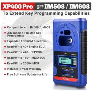 Autel-programador de Chip de llave, inmovilizador XP400 PRO XP400P, funciona con Autel IM508/ IM608/IM608PRO/IM100/IM600