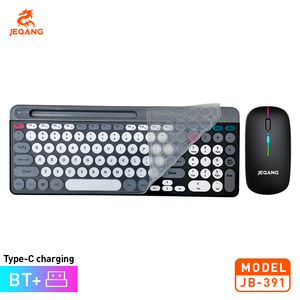 Jeqang-Teclado inalámbrico de membrana para ordenador portátil y ordenador, conjunto de teclado y ratón de 2,4G, 2 unidades - Product Image 2