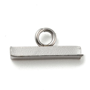 扁平实心不锈钢定制尺寸圆圆棒时尚DIY珠宝标志可雕刻拨动扣 - Product Image 1