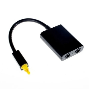 Divisor de Audio óptico SPDIF Digital adaptador divisor Toslink de 2 vías 1 entrada 2 salida SPDIF divisor de Cable óptico Hub para CD DVD - Product Image 1