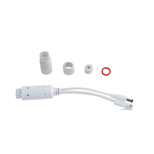 Waterproof 12v Poe <strong>Splitter</strong> Adapter 100Mbps with One Female Rj45 Poe <strong>Input</strong> Port and One Dc Plug <strong>Output</strong> and One Data Male Port