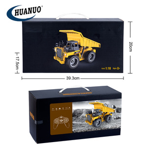 1/18 ölçekli 6CH 4WD Rc DAMPERLİ KAMYON oyuncaklar Diecast Metal Rc damperli iş makinesi modeli - Product Image 6