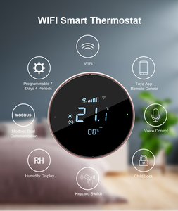 Bandary-termostato inalámbrico programable para caldera de gas, controlador de temperatura de calefacción de suelo para habitación, wifi, pantalla táctil - Product Image 6