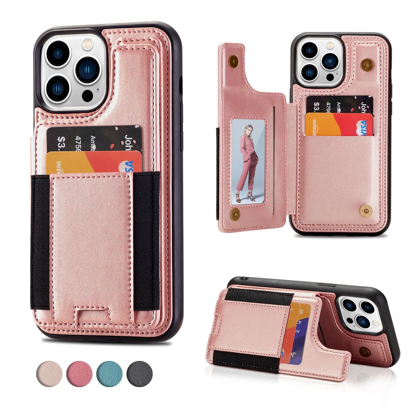 เคสโทรศัพท์แบบพับได้สำหรับ iPhone 14 13 12อุปกรณ์เสริมโทรศัพท์มือถือสำหรับ iPhone 15