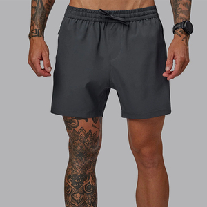 ZM-1635 Mens Active Sports <strong>Running</strong> Training <strong>4</strong>-way Stretch 5 Inch Inseam Performance Short with Mesh Crotch YKK Zip Pockets - Product Image 2