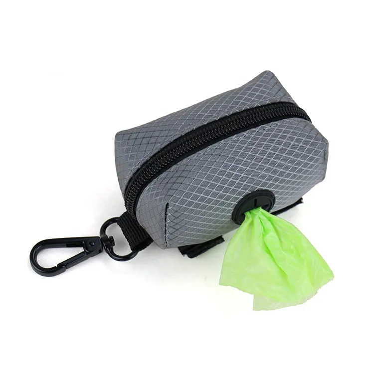 Custom Waterdichte Rits Hond Kak Tas Houder Huisdier Afvalzak Dispenser Pouch Voor Riem Bevestiging