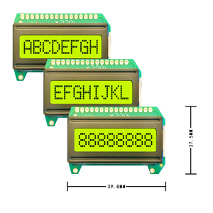 High Quality 1602 Cob Single-Line LCD <strong>Display</strong> Module with STN Yellow Backlight 5.0V Power 8x1 Character LCD <strong>Display</strong>