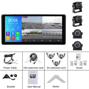 Chất lượng cao 4K 10.36 inch 4-kênh sao lưu hệ thống <span class=keywords><strong>camera</strong></span> với màn hình cảm ứng 4 cái 1080P AHD máy ảnh DVR Ghi cho RV/Xe Tải/xe buýt - Product Image 4