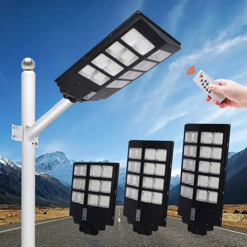 Lampe solaire à bas prix OEM lampadaire Lampes de sécurité solaires Lampes de rue solaires à capteur de mouvement pour l'extérieur