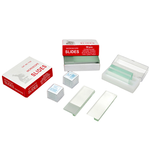 Uso de Histología Médica de laboratorio personalizado 7105 Esmerilado Un extremo en un lado Bordes del suelo Bacterias Cubierta preparada Portaobjetos de vidrio para microscopio - Product Image 1