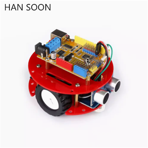 Für Arduino Kleinwagen intelligente DIY Kit Hindernis vermeidung Infrarot Fernbedienung Auto Chassis Maker Roboter