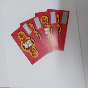 Código QR diseño personalizado rascar Tarjeta de papel