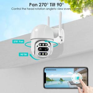Cámara IP PTZ 4K de 8MP, videovigilancia con Zoom de 8x, doble lente, detección humana, CCTV al aire libre, Wifi, ICSEE - Product Image 3