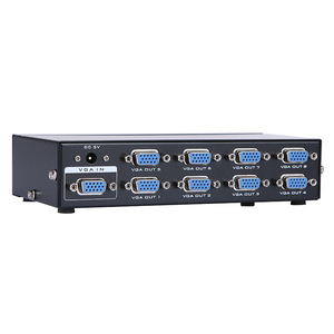 350MHz <strong>VGA</strong> <strong>Splitter</strong> <strong>1</strong> in 8 Out, MT-VIKI 1x8 <strong>1</strong> Computer 8 Monitor + Power Adapter <strong>VGA</strong> <strong>Splitter</strong> - Product Image 1