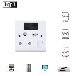 Electrical Accessories <strong>Uk</strong> Type 1gang 3 Pin 15A Switch Wall Socket Panel Three-hole Switch Power Strip - Product Image 2