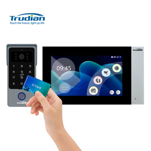 Trudian Smart Home Products 2 cables 7 "Pantalla LCD Smart Tuya puerta Video intercomunicador teléfono timbre sistema de cámara para Villas hogar - Product Image 1