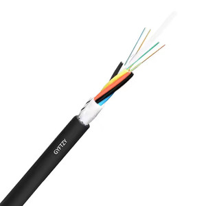 Fabrika fiyat açık Fiber kablo SM G652D ile 1 2 4 çekirdek LSZH siyah kılıf çelik tel için WiFi 5G 3G ağları