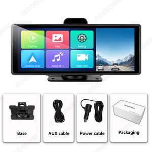 便携式10.26英寸IPS高清汽车仪表板监视器无线CarPlay安卓通用多媒体汽车立体声1年奥迪日产雷克萨斯