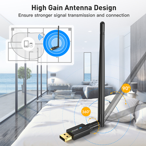 适用于PC 2合1的EDUP EP-B3552Plus 200米USB Wifi蓝牙5.3适配器支持同时连接到多个设备 - Product Image 6