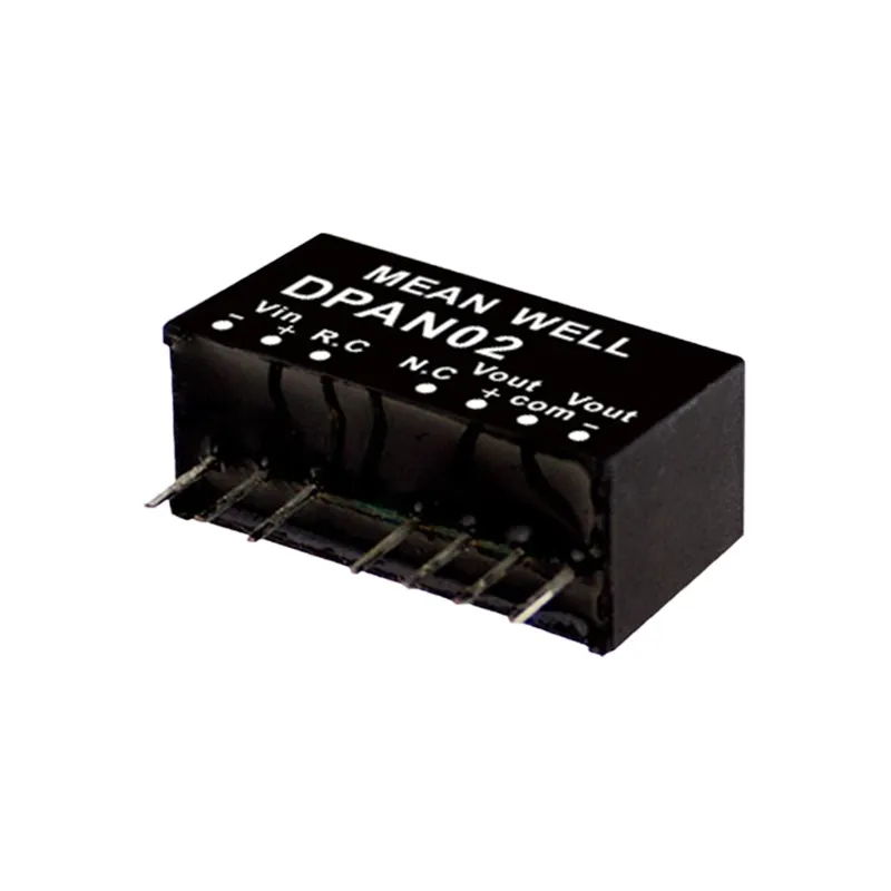 Mean WellDCDCコンバーターDPAN02SIP8モジュールパッケージ3W3.3V-5V 5V -12V 12V 24V 48Vスイッチング電源