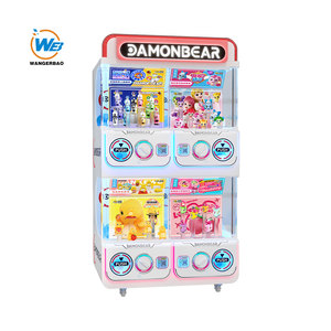 Gacha, игрушечный торговый автомат, производитель, WANGERBAO, двухпалубный станок Gashapon, 4-шкаф с монетоприемником/купюрой - Product Image 3