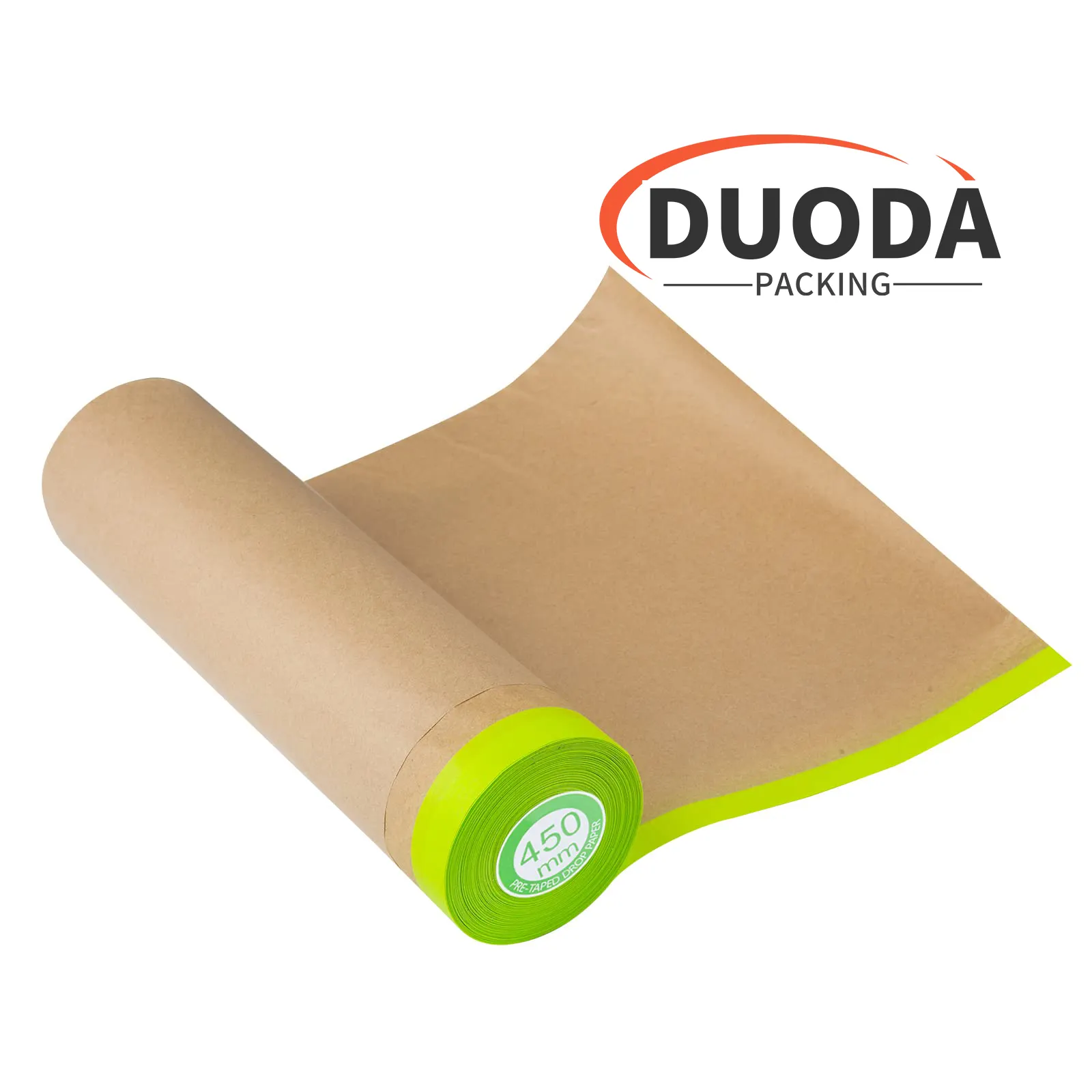 Factory Direct Manufacture Pre-taped Car Kraft Paper Masking Film For Painting Dust Barrier