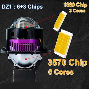 3.0インチ小型Bi LEDレーザープロジェクターレンズモジュール車用ヘッドライト80W 30000lm H4ヘッドランプ12V車用アクセサリーLEDライト - Product Image 3
