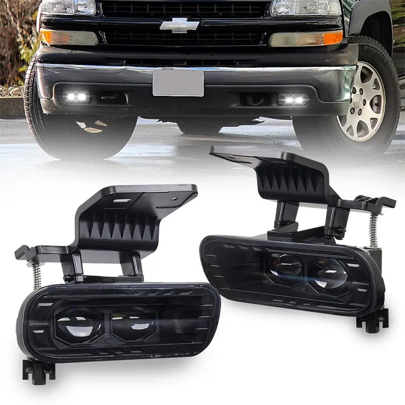 OVOVS 300% Bright Bumper Fog Lamps LED Fog Lights for 1999-2002 Chevy Silverado 1500 2500