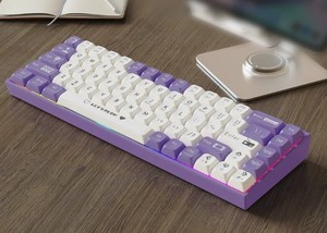 电子竞技RGB奶油键盘有线机械游戏键盘热换电脑键盘 - Product Image 4