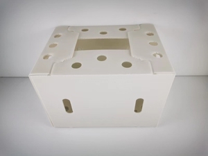 Caja resistente de plástico reciclable plegable anidable Caja de rotación sólida para almacenamiento logístico