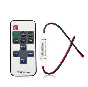 DC5-24V 6A 11Key RF LED монохромный контроллер Радиочастотный пульт дистанционного управления - Product Image 2