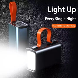大容量30000mah LEDディスプレイポータブルパワーバンクPD100W急速充電内蔵懐中電灯 - Product Image 2